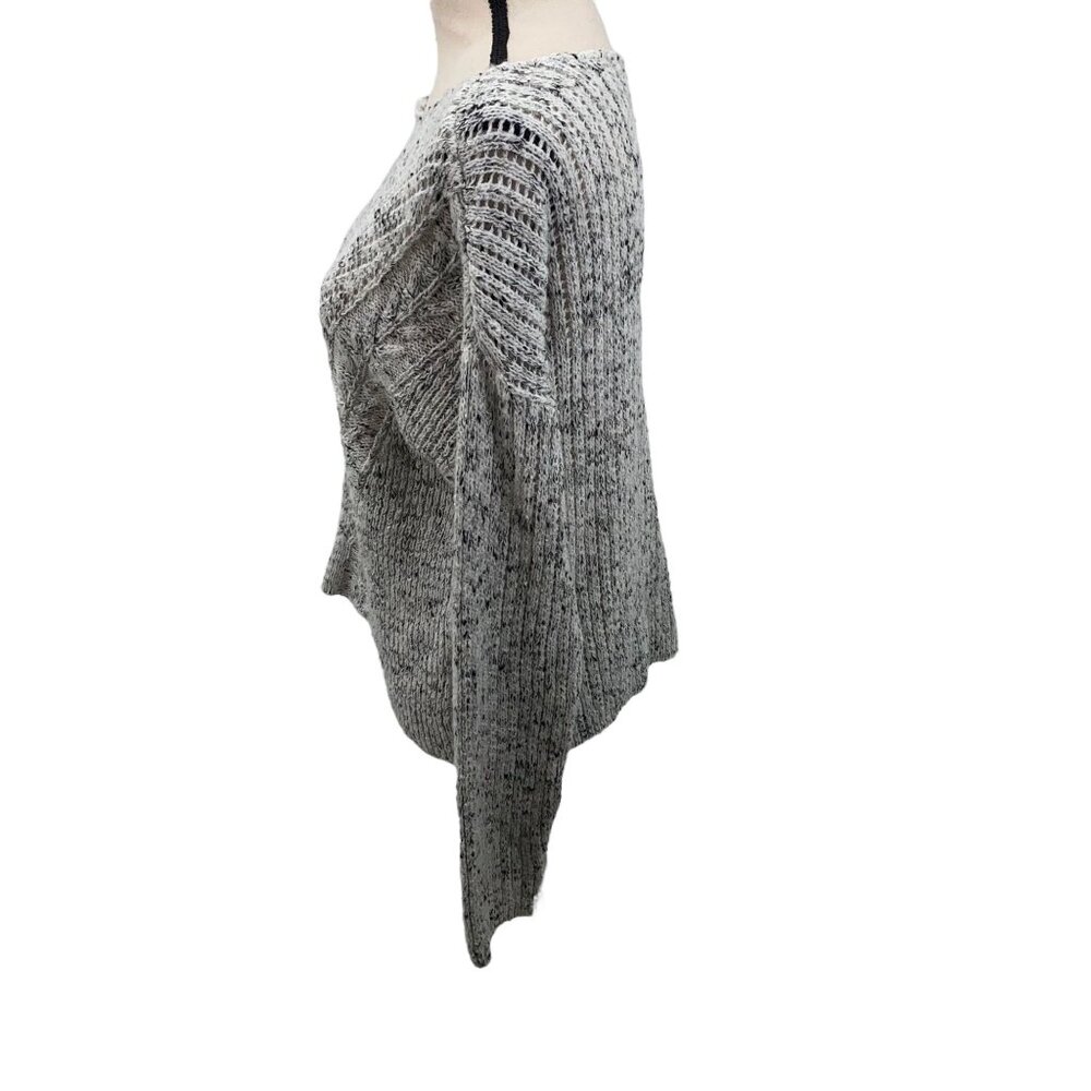 Bar III XL Pinhole Knit Sweater Marled Gray - Picture 2 of 5